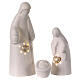 Nativity Holy Family modular with light 20 cm in porcelain s1