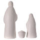 Nativity Holy Family modular with light 20 cm in porcelain s5
