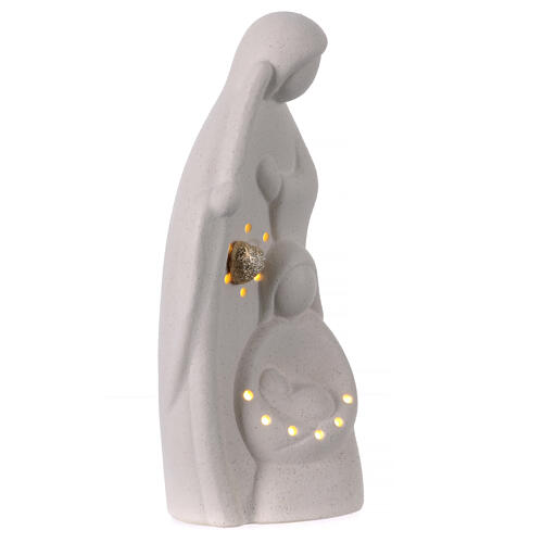 Porzellanfigur Heilige Familie mit Licht – 20 cm 3