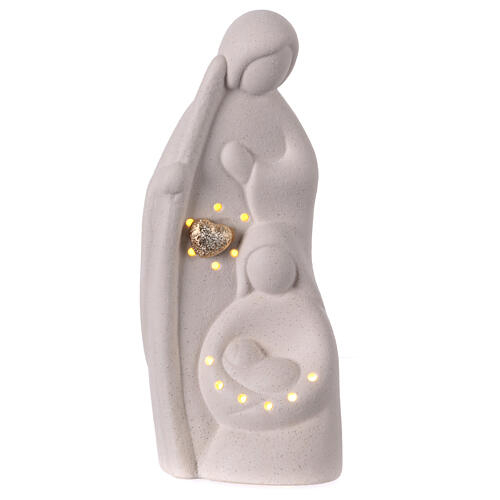 Natividad de porcelana con luz 20 cm 1