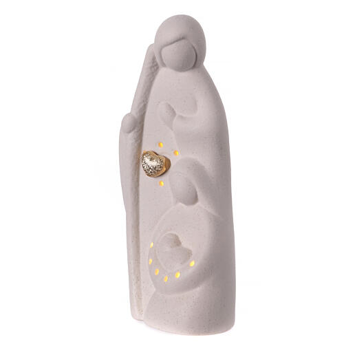 Natividad de porcelana con luz 20 cm 2