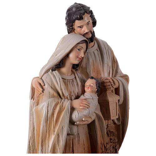 Resin Nativity Holy Family scene 45 cm beige 4