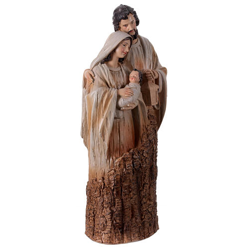 Resin Nativity Holy Family scene 45 cm beige 5