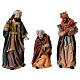 Complete nativity set of 11 colored resin subjects 20 cm s4