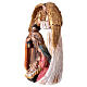 Nativity Holy Family statue with angel in colored resin 30 cm s3