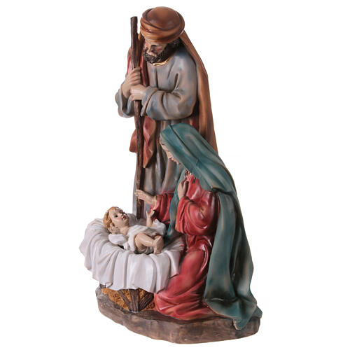 Nativity of 45 cm, colourful resin 3