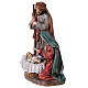 Nativity of 45 cm, colourful resin s3