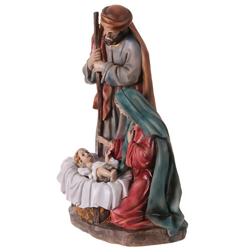 Natività 45 cm in resina colorata 3