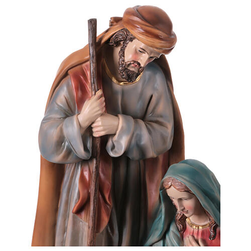 Natività 45 cm in resina colorata 4