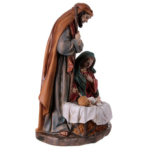 Natività 45 cm in resina colorata 5