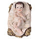 Natività 3 statue in resina dipinta oro argento avorio 45 cm s2
