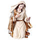 Natività 3 statue in resina dipinta oro argento avorio 45 cm s3