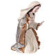 Natività 3 statue in resina dipinta oro argento avorio 45 cm s6
