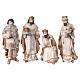 Natividad 9 figuras resina pintada con pastor y reyes magos 24 cm s3