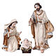 Natività 9 soggetti resina dipinta con pastore e re magi 24 cm s2
