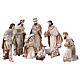 Natividade 9 figuras resina pintada com pastor e reis magos 24 cm s1