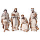 Natividade 9 figuras resina pintada com pastor e reis magos 24 cm s3