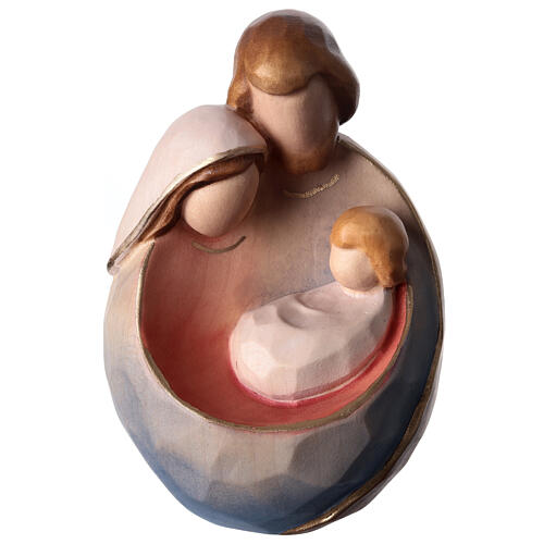 Stylized colored nativity ''ambient design'' with golden border 1