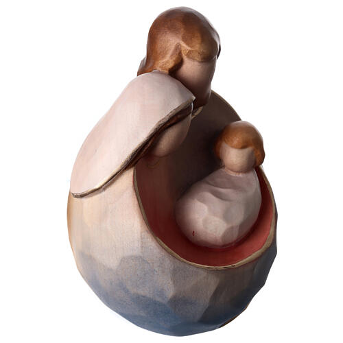 Stylized colored nativity ''ambient design'' with golden border 3