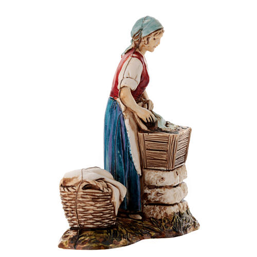 Set of 3 peasant working Moranduzzo Nativity Scene 8 cm 7