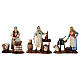 Set of 3 peasant working Moranduzzo Nativity Scene 8 cm s1