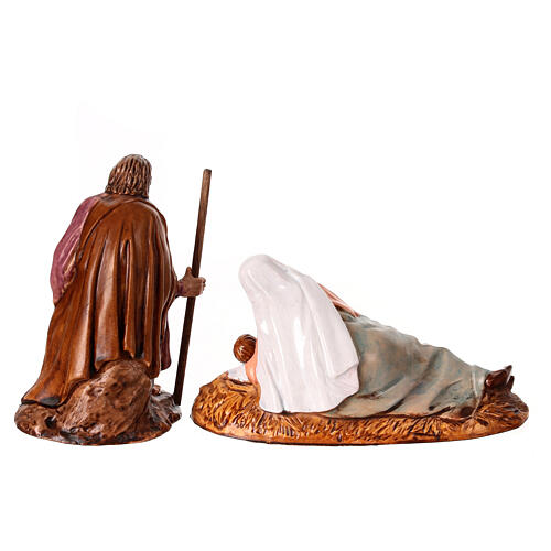 Nativity with lying Mary, set of 3, Moranduzzo, 13 cm 7