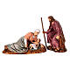 Nativity with lying Mary, set of 3, Moranduzzo, 13 cm s1