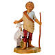 Bambino con bastone e agnello Fontanini h 12 cm s1