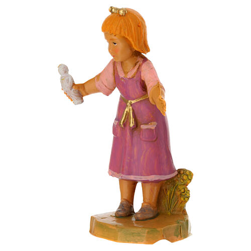 Bambina con pupazzo h 12 cm Fontanini 2