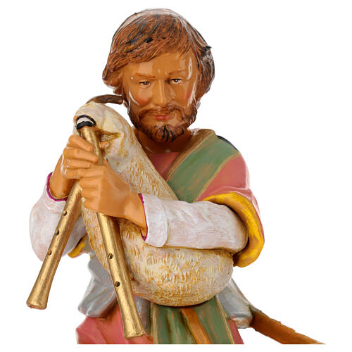 Pasterz siedzący z zampogną, szopka Fontanini wys. 30 cm 2