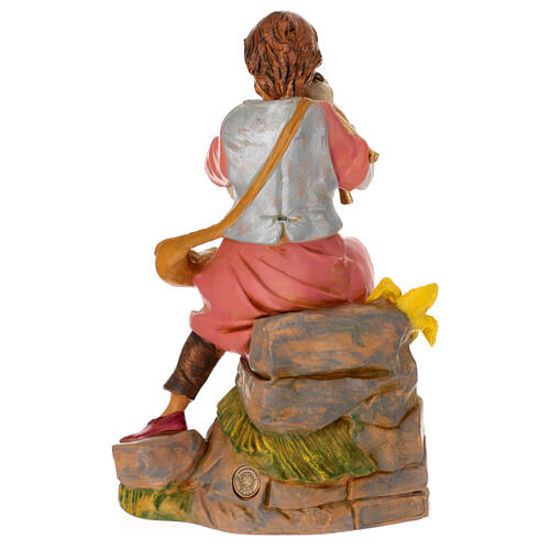 Pasterz siedzący z zampogną, szopka Fontanini wys. 30 cm 7