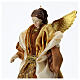 Angelo con abito oro e panna puntale albero di Natale 35 cm s2