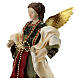 Angel with burgundy dress, Christmas tree topper, 14 in s2