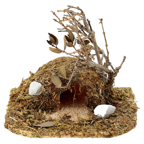 Tana conigli 8x10x8 cm con statuine presepe 8-10 cm 5