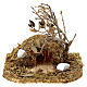 Tana conigli 8x10x8 cm con statuine presepe 8-10 cm s5
