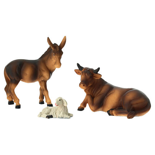 Set presepe 9 cm 11 pz resina dipinta 5