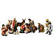 Set presepe 9 cm 11 pz resina dipinta s1