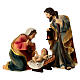Set presepe 9 cm 11 pz resina dipinta s2