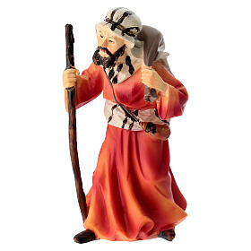 Camel driver with sack and stick for 9 cm resin Nativity Scene