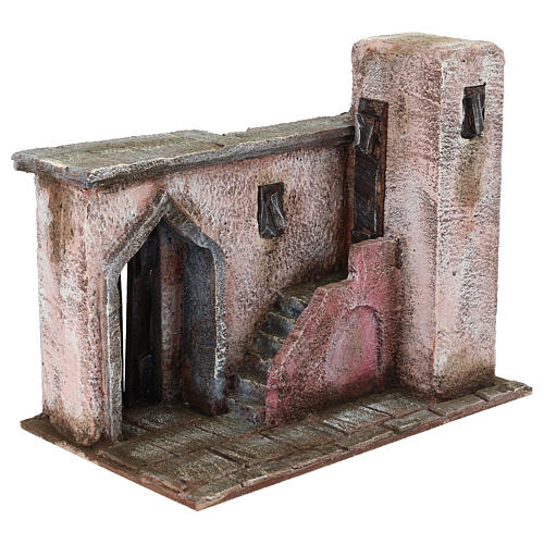 Szene die Verleugnung des Petrus 25x15x20 cm Osterkrippe 9-10 cm 3