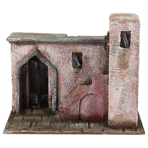 Setting for Peter's denial, 25x15x20 cm, 9-10 cm Easter Creche 1