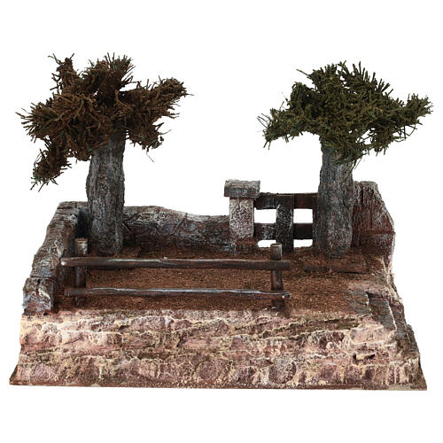 Décor Jardin des Oliviers 30x20x20 cm crèche de Pâques 8-10 cm 1