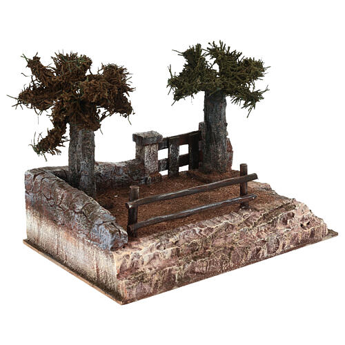 Cenário Jardim das Oliveiras 30x20x20 cm Presépio de Páscoa 8-10 cm 3