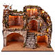 Scena presepe Pasquale napoletano 45x60x55 cm figure 12-14 cm s1