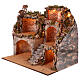 Scena presepe Pasquale napoletano 45x60x55 cm figure 12-14 cm s3