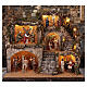 Scena presepe Pasquale napoletano 45x60x55 cm figure 12-14 cm s2