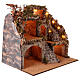 Scena presepe Pasquale napoletano 45x60x55 cm figure 12-14 cm s5