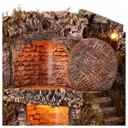 Easter Nativity Village Scene Tomb 45x70x55 cm Neapolitan Figurines 10-12 cm 2