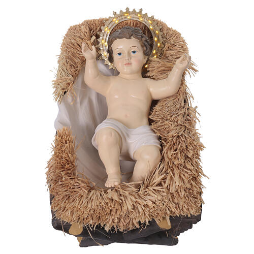 Presepe 180 cm completo 11 soggetti resina est int 3
