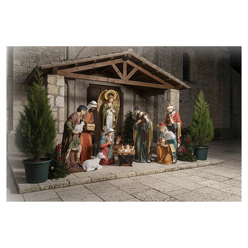Complete Nativity Scene 180 cm with 11 Resin Figures Indoor/Outdoor 7